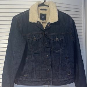 Boys GAP Denim Sherpa Jacket